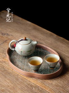XIYUANJI | Bộ Trà Gốm Vẽ Tay Lò Nung Ge