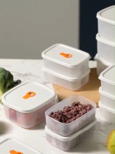 Refrigerator Storage Box Food Tupperware Freezer Storage Container /Airtight Food Container Transparent Food Storage Box