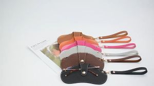 Kacamata Trend Kekinian Retro Kulit PU Tempat Kacamata Kalung Gantungan Tali Gantung