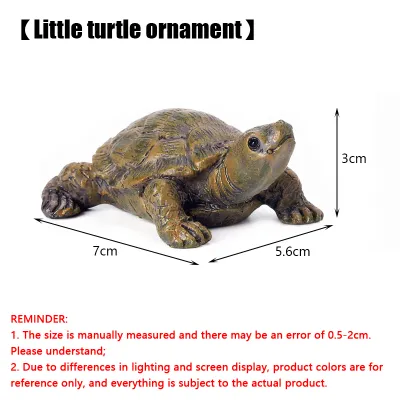 Charming Turtle Statue Mini Turtle Statue Mini Landscape Decoration Perfect For Aquarium Fairy Garden Home Decoration