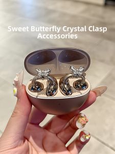 SKAMA | Butterfly Drill Earring-Style Headphone Accessory High-Class Cherry Blossom Diamond
