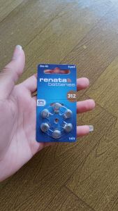Renata ZA 312 Baterai alat bantu dengar Renata 312 PR41 Original