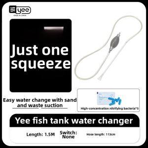 Yee | Fish Tank Water Changer Sand Washer Waste Suction Siphon Water Extractor Fish Waste Cleaner
