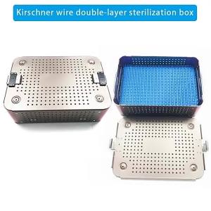 Double Layer Sterilizer Tray ion Tray Sterilizing Tool with Silicon Mat