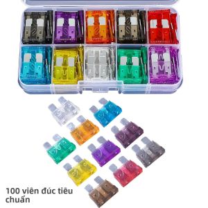 Bộ 100 Cầu Chì Ô Tô Đa Năng 2A-35A Loại Mini Kèm Hộp Đựng Dùng Cho Xe Nhỏ Gọn