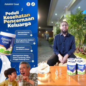 AMSTER GOAT - Susu Kambing Amstergoat Meningkatkan Kesehatan Pencernaan Solusi Mengatasi Sembelit 2 Saset HEMAT - Rp. 25900