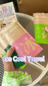 YoPo Cooling Ice Towel Wipe 1 Sheet Ice Cooling Towel Portable Cold Wet Wipes for Sweat/Running
