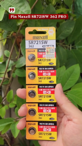 Vỉ 5 viên pin đồng hồ SR721SW 1.55V Maxell PRO SR721 / SR 721 / 362 - Made In Japan