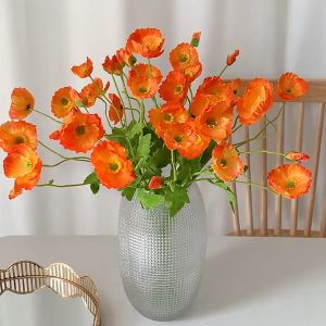 Bunga Poppies Artificial: Dekorasi Taman & Interior