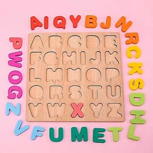 Puzzle kayu angka mainan edukasi anak belajar hitung wooden toys