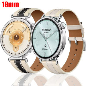 18mm Leather Strap For Xiaomi Watch S4 41mm Bracelet For Huawei Watch GT6/5/4 41mm GT5Pro 42mm Venu 4 41mm/Venu 2S 3S Correa