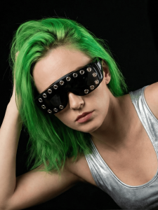Cyberpunk glasses trendy cool personality fashion studded sunglasses photo styling party new style cyberpunk ballroom glasses ba