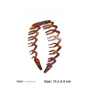 Evita Peroni Womens Acetate Hairband with Teeth Face Washing Headband Original Design Fashionable Hair Accessories Crown