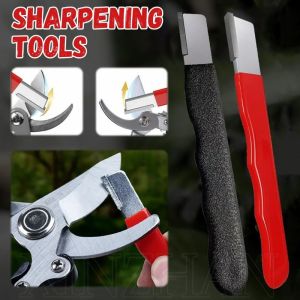 หินลับมีดตัดมีดโลหะ4ชิ้นแบบมือถือกรรไกรจัดสวนมีดทำครัวกรรไกรทำสวนที่เหลามีดคมอย่างรวดเร็ว