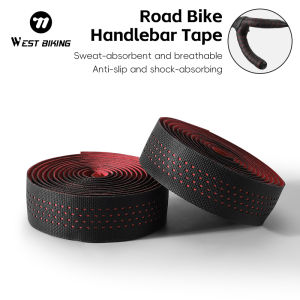 West Biking | WEST BIKING 2PCS Composite High Performance PU Bicycle Handlebar Tape Sweat Absorption Wear Resistant Lightweight Bike Bar Tape