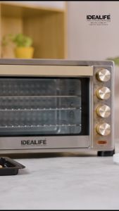 Idealife Oven Listrik Low Watt Kapasitas Besar 30/35 Liter Fungsi Air Fryer Blower Suhu Atas Bawah