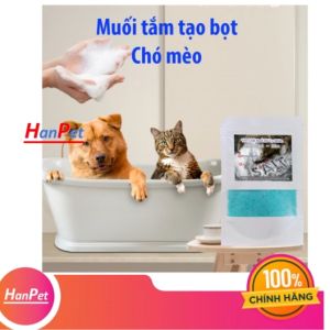 Muối tắm tạo bọt cho chó mèo 100gr