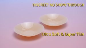 Thin Nippleless 3 inches Best Size Covers Reusable Adhesive Invisible Silicone Pasties Nude-2 Pairs