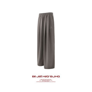 Old Money Style Simple Linen Mens Pants Casual Loose Drawstring
