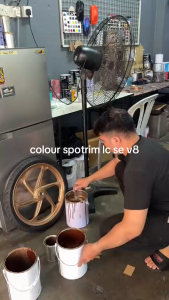 YLC05 LC V8 SE Rim Bronze | Sport Rim Paint | 2K Paint DIY Cat Spray Motor Cat Bancuh Touch Up