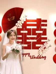 Wedding Bedroom Background Wall Decorative Flower Set Groomsmen And Bridesmaids Full Range of Wedding Celebration Supplies