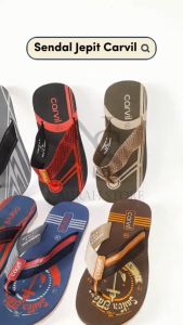 Sandal Carvil Casanova Cavanda Marine Sendal Jepit Pria Casual Bahan Premium Elastis Anti Slip