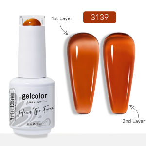Arte Clavo Jelly Gel Nail Polish Red Crystal Translucent Dull Color Nail Art Gel Semi Permanent Varnish Soak Off UV Gel Polish
