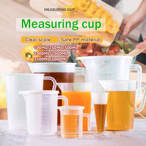 B.F. Clear Plastic Measuring Cup Pitcher Liquid Measure Jug Cup Container