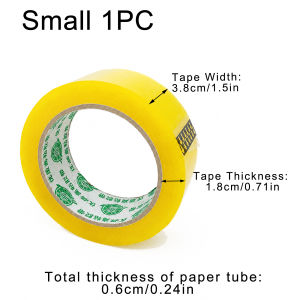 5/1 Rolls High Viscosity Clear Adhesive Tape Box Carton Sealing Packing Clear Adhesive TapeLarge Thickened Widened Express Pack