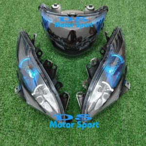 TERBARU PAKET MURAH REFLEKTOR RUMAH LAMPU DEPAN MIO J COSTUM SET LAMPU SEN MIO J COSTUM BIRU BERKUALITAS