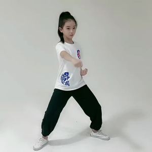 Childrens Martial Arts Performance Kung Fu Costumes Cotton Kids Wushu Sport Suits Chinese Ethnic Wear Tai Chi Practice Uniforms Sanda Training Clothes