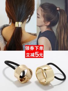 Fashionable Ancient Style High Ponytail Hair Ties Womens Show Performance Elegant Hair Bands Tour Wedding Party Commuting Festival