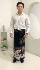 Sarung Batik Katun Dewasa Motif Wayang Bima Catur |Seragam Coklat