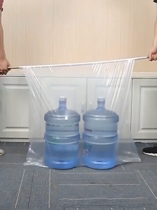 10/30pcs Big Plastic Bag Packaging Bags/PE Plastic Bag/Big Flat Plastic Bag/Moisture-Proof And Dust Proof Big Size Thickened Storage Bag With Free Cable Ties.
