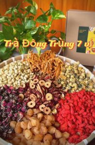 Trà Thảo Mộc DƯỠNG NHAN 7 Vị Đông Trùng - Túi Trà Hỗ Trợ Sức Khỏe Thải Độc Ngủ Ngon