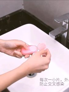 50pcs Hand Wash Paper Soap Disposable Hand Washing Paper Soap Sabun Kertas便携香皂片一次性洗手旅行皂