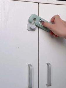 [Ship in 24 Hours] Baby Safety Lock Cupboard Lock Cabinet Locks Wardrobe Drawer Fridge Lock Child Safe Lock Kid Safety Door Latches Children Day Gifts