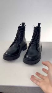 Giày Combat Boot Nam Giày Chiến Binh Cổ Cao