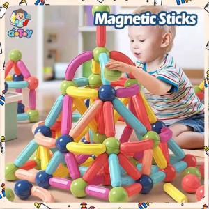 84Pcs Montessori Magnetic Building Blocks Set Early Educational Magnet Toys Building Tiles Education Toys For Baby