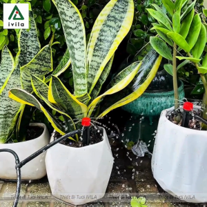 Bộ kit tưới nhỏ giọt que cắm 8 tia - chất liệu nhựa cao cấp - tiết kiệm nước thời gian công sức