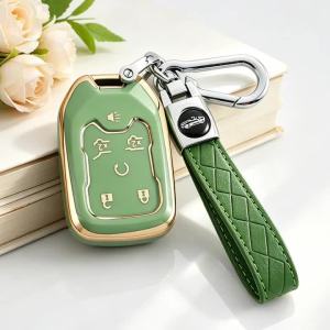 Shell Fob Keychain For Chevrolet Tahoe Silverado Suburban GMC YUKON XL Terrain Acadia Sierra Accessories TPU Car Key Cover Case