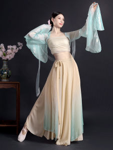 Thanh Lịch Dân Tộc Trang Phục Khiêu Vũ Cho Nữ Bộ Đồ Luyện Tập Trôi Bộ Trang Phục Biểu Diễn Nhà Đường Trang Phục Khiêu Vũ Cổ Điển Của Nữ