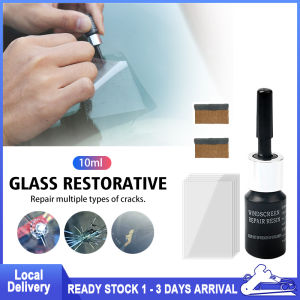 Car Glass Repair Glue Windshield Repair Kit Tool For Crack Windscreen Repair Tool Sets Glass Resin Glue Repair Nano Repair Fluid Gam Cermin Kereta Retak 汽车纳米修复液玻璃裂缝修复工具