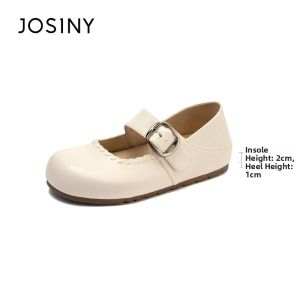 Josiny | Comfortable Mary Jane Flats with Inner Heel Womens Low-cut Shoes