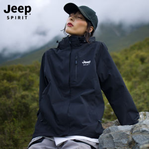 Jeep Spirit 2025 New Womens Three-in-One Outdoor Climbing Jacket Waterproof Mens Outdoor Clothing Durable Breathable