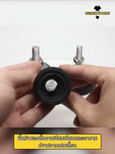 ขา ปรับระดับ โต๊ะ เฟอร์ฯ ขาฉิ่ง ทรงโดม หุ้มยางกันครูด สแตนเลส 304 ฐาน 50 มม. M8 M10 M12 / Leg Leveler Nylon Cover SUS