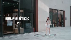 Tripod Tongsis Smartcom  Bluetooth L15 Shutter Stabilizer Lampu LED