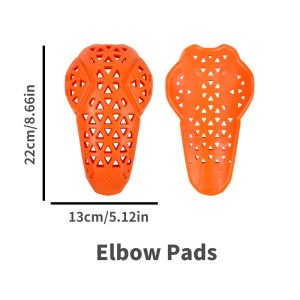 WOSAWE | WOSAWE Motorcycle Jacket Armor Pads CE Level 1 PU Shoulder Elbow Knee Back Protective Insert Set