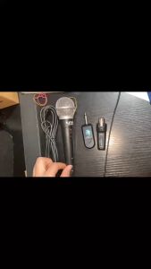 UHF XLR Adapter System Wireless Microphone Transmitter Receiver System for Dynamic Microphone Guitar Audio Mixer PA System