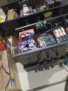 power amplifier rakitan 5 Amper. subwoofer.usb bluetooth dan karaoke